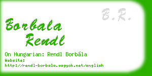 borbala rendl business card